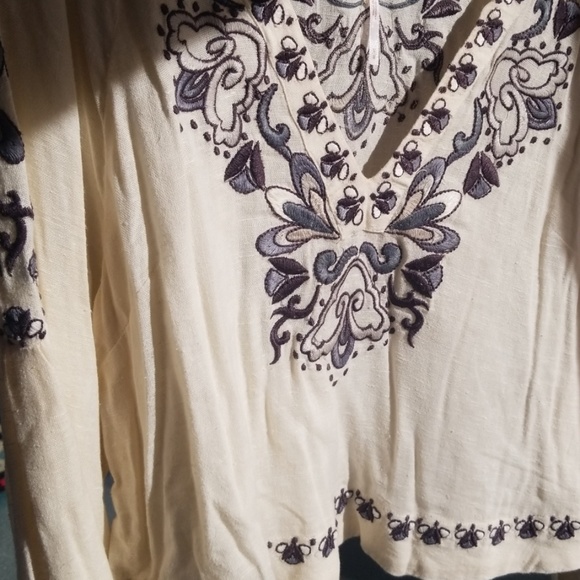 Free people cropped long sleeve boho top - Picture 8 of 8